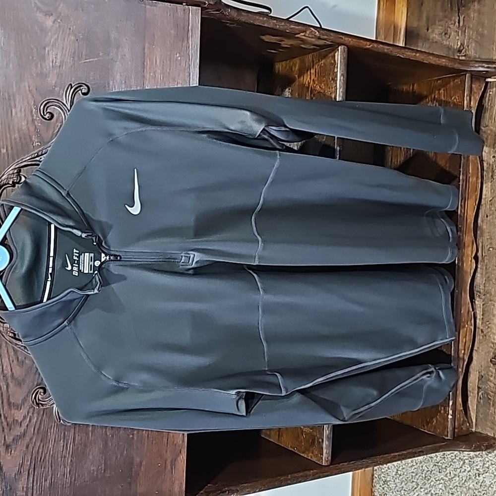 Nike Men's XL Two-toned Gray 1/4 zip Dri-Fit Pullover Nike Runni…